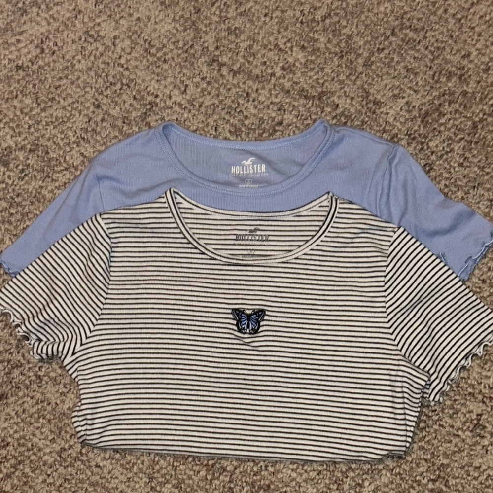 Hollister must have collection shirts- lot of 2
